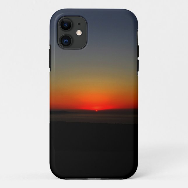 Capa Para iPhone 11 Pôr do sol na água (Verso)