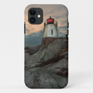 Capa Para iPhone 11 Por do sol no farol do monte do castelo