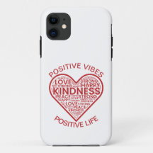 Capa para iPhone 11 Positive Vibes Positive Life