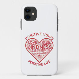 Capa para iPhone 11 Positive Vibes Positive Life