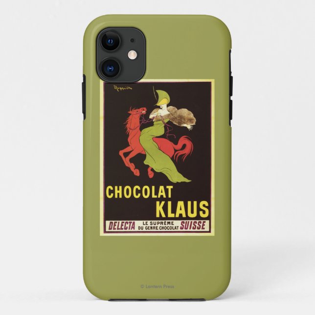 Capa Para iPhone 11 Poster da propaganda de Chocolat Klaus (Verso)