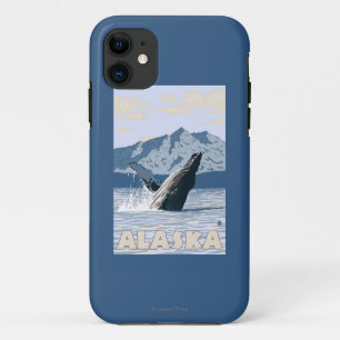 Capa Para iPhone 11 Poster das viagens vintage da baleia de
