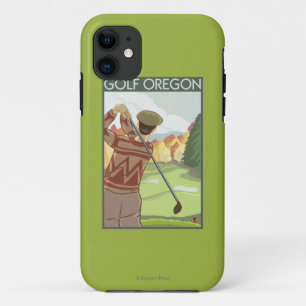 Capa Para iPhone 11 Poster das viagens vintage da cena de OregonGolf