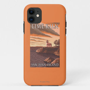 Capa Para iPhone 11 Poster das viagens vintage do farol da estufa de