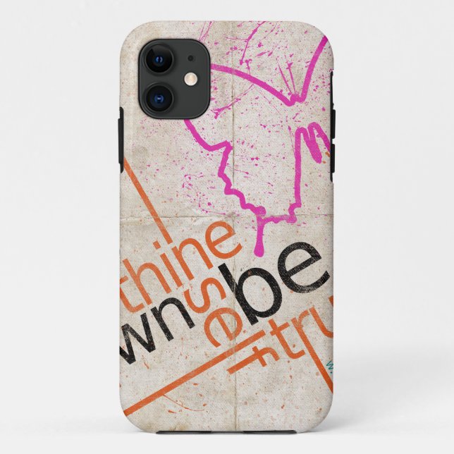 Capa Para iPhone 11 Poster de Motivação (Verso)