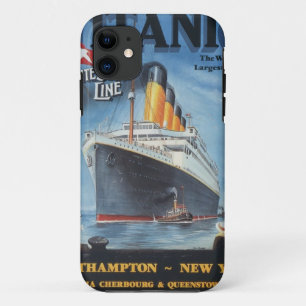 Capa Para iPhone 11 Poster vintage original titânico 1912