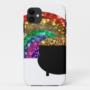 Capa Para iPhone 11 pote arco-íris o'gold