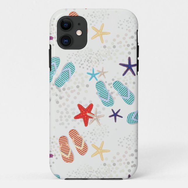 Capa Para iPhone 11 Praia do verão (Verso)
