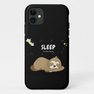 Capa Para iPhone 11 Preguiça Aprovada pelo Sono - Roupas para Dormir -