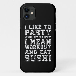 Capa Para iPhone 11 Preparar e Comer Sushi (Eu Gosto De Festa) - Engra