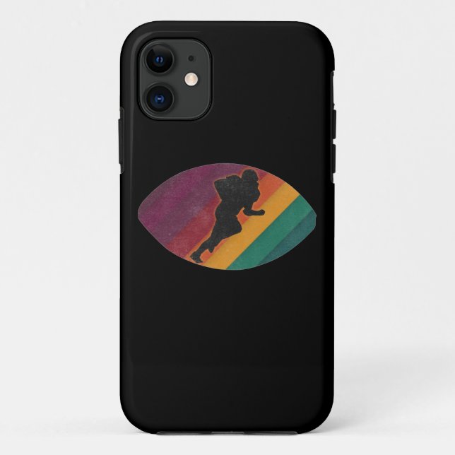 Capa Para iPhone 11 Presente americano de futebol para amantes de fute (Verso)