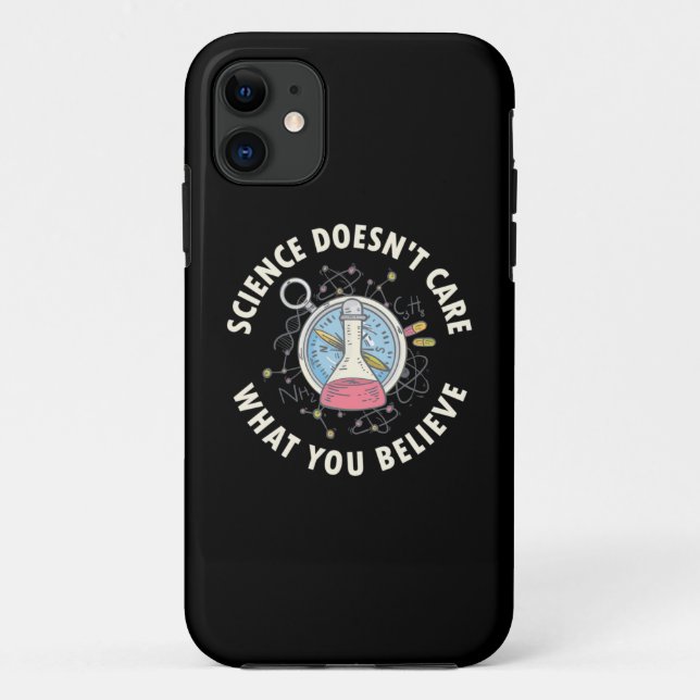 Capa Para iPhone 11 Presente cientista | Ciência Não Se Importa (Verso)
