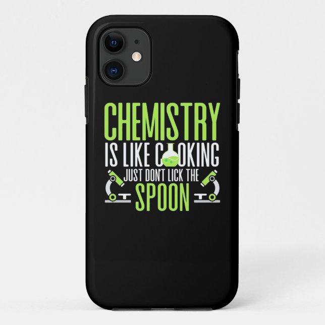 Capa Para iPhone 11 Presente cientista | Química É Como Cozinhar (Verso)