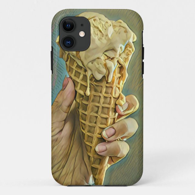 Capa Para iPhone 11 presente de amante de sorvete (Verso)