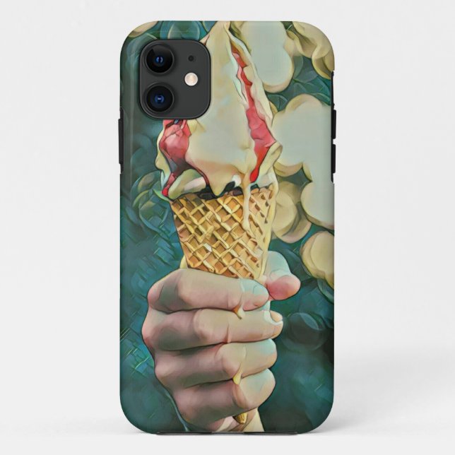 Capa Para iPhone 11 presente de amante de sorvete (Verso)