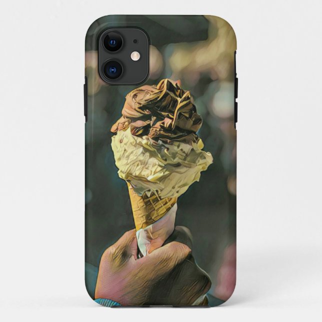 Capa Para iPhone 11 presente de amante de sorvete (Verso)