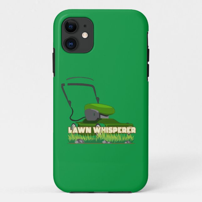 Capa Para iPhone 11 presente de jardinagem engraçada LAWN WHISPERER (Verso)