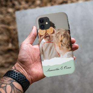 Capa Para iPhone 11 Presente de Mensagem de Foto e Nome Personalizado 