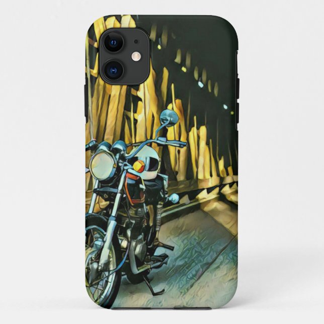 Capa Para iPhone 11 Presente de motocicleta Vintage (Verso)
