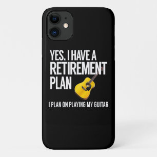 Capa Para iPhone 11 Presente de Reforma do Jogador de Violão Engraçado