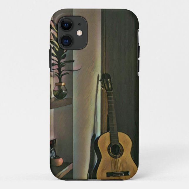 Capa Para iPhone 11 presente guitarrista legal (Verso)