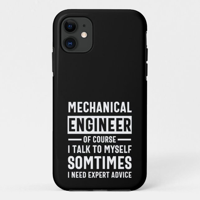 Capa Para iPhone 11 Presente Mecânico de Engenheiro Engraçado (Verso)