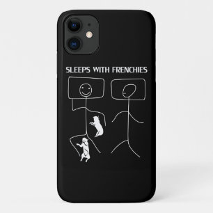 Capa Para iPhone 11 Presente no cão Dorme Com Francês