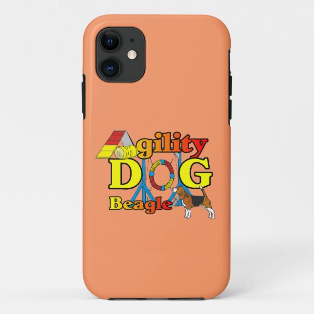 Capa Para iPhone 11 Presentes de Agilidade de Beagle (Verso)