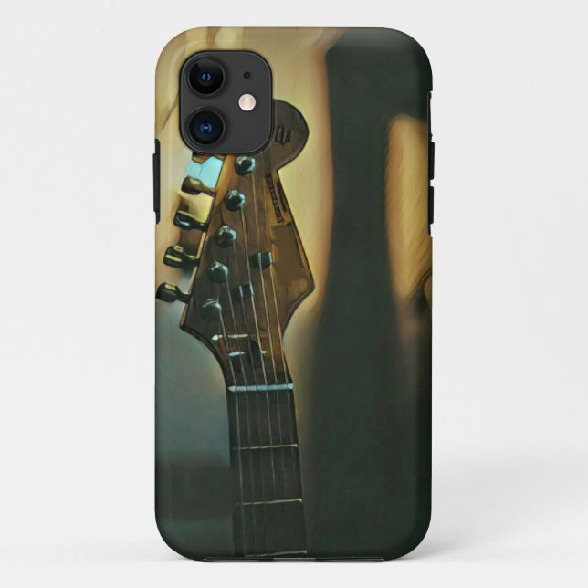 Capa Para iPhone 11 Presentes de guitarra vindimada (Verso)