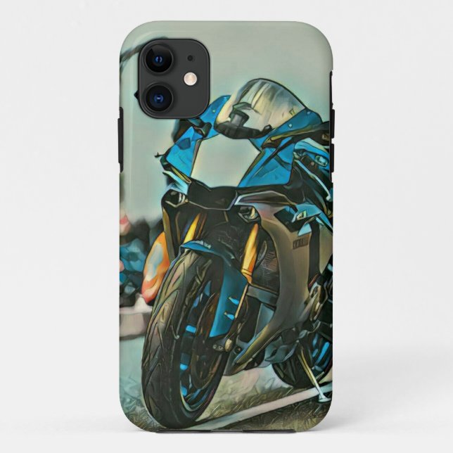 Capa Para iPhone 11 presentes de motocicleta para ele (Verso)