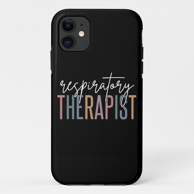 Capa Para iPhone 11 Presentes De RT Terapêutica Respiratória (Verso)