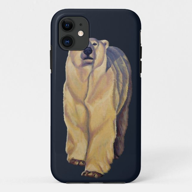 Capa Para iPhone 11 Presentes de Urso Polar IPhone 5 Case Wildlife Art (Verso)