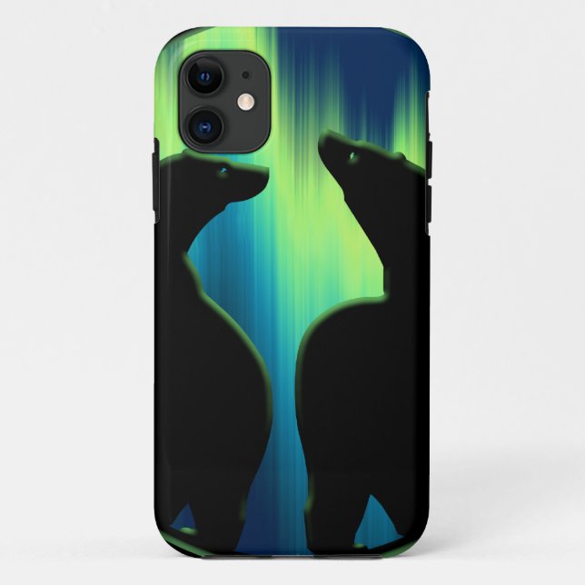 Capa Para iPhone 11 Presentes de Urso Polar IPhone 5 Case Wildlife Art (Verso)