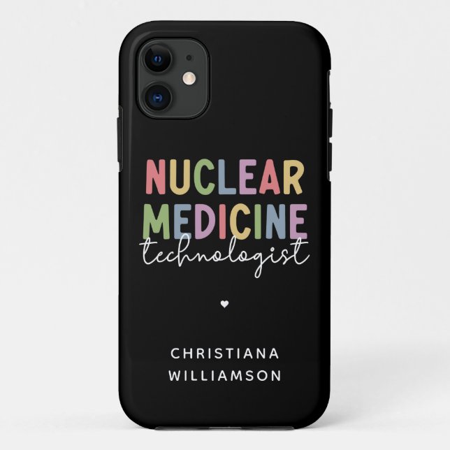 Capa Para iPhone 11 Presentes do tecnólogo de Medicina Nuclear Persona (Verso)
