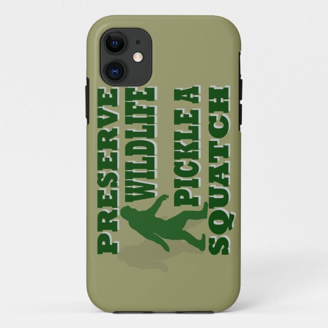 Capa Para iPhone 11 Preservar a vida selvagem picando um assento (Verso)