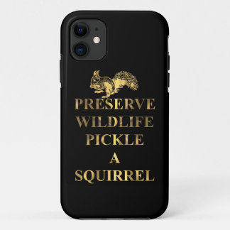 Capa Para iPhone 11 Preservar vida selvagem picar um esquilo