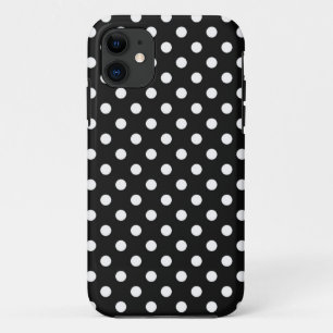 Capa Para iPhone 11 Preto com pontos brancos
