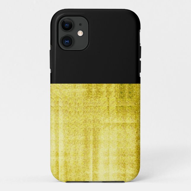 Capa Para iPhone 11 Preto Dourado (Verso)