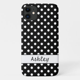 Capa Para iPhone 11 Preto e branco dos pontos personalizado