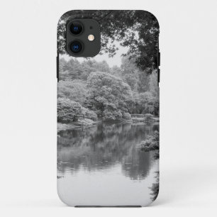 Capa Para iPhone 11 Preto e branco, legal, natureza única e lago