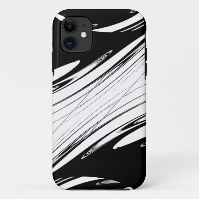 Capa Para iPhone 11 Preto e Branco Moderno (Verso)