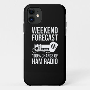 Capa Para iPhone 11 Previsão do Fim de Semana - 100% de Chance do Rádi