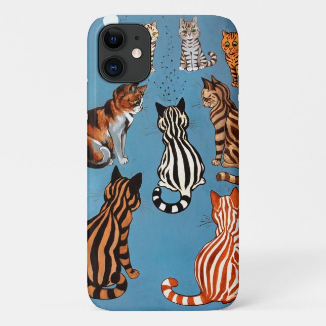Capa Para iPhone 11 Primadonna da noite, Louis Wain (Verso)