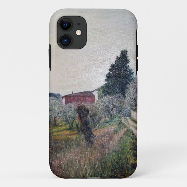Capa Para iPhone 11 PRIMAVERA ANTERIOR EM VERNALESE/Paisagem Toscana (Verso)