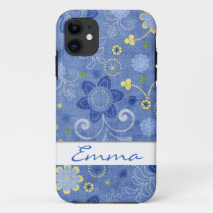 Capa Para iPhone 11 Primavera Denim