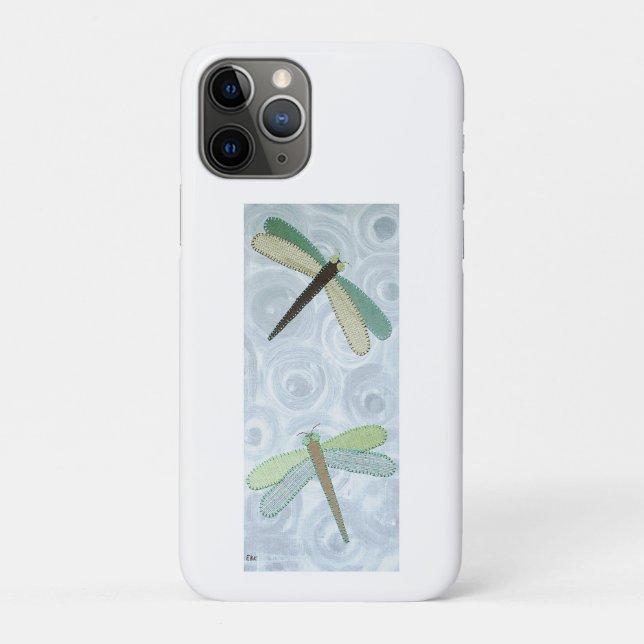 Capa Para iPhone 11 Pro 2 Dragonflies #1 (Verso)