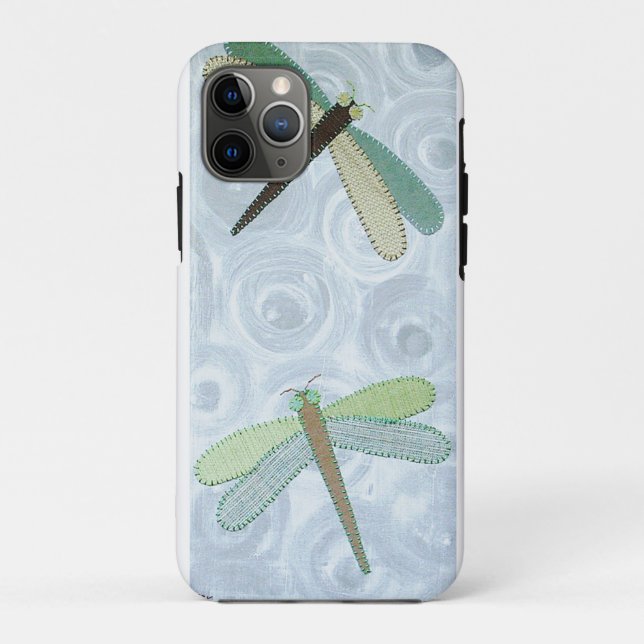 Capa Para iPhone 11 Pro 2 Dragonflies #1 (Verso)