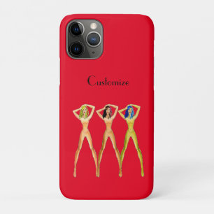 Capa Para iPhone 11 Pro 3 damas de pernas longas em pé Thunder_Cove