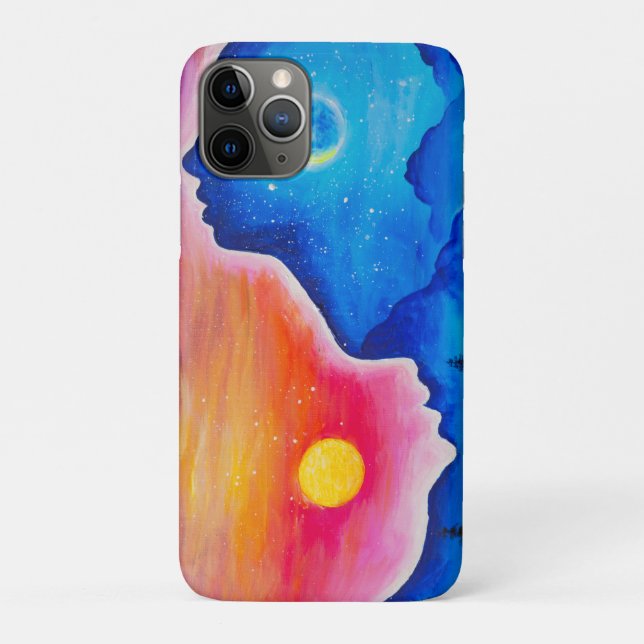 Capa Para iPhone 11 Pro A história do sol e da lua (Verso)