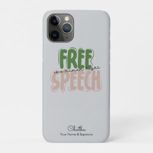 Capa Para iPhone 11 Pro A Liberdade de Expressão é um Direito Humano